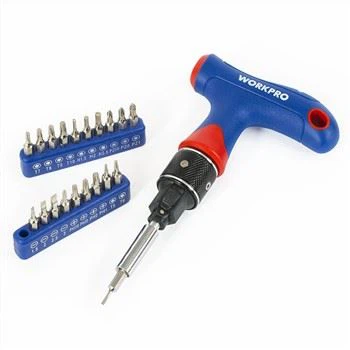 T-handle Ratcheting Screwdriver Set