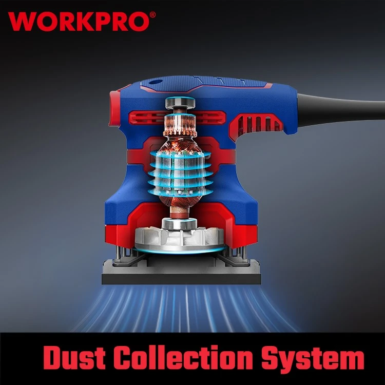 WP472400-4 WORKPRO WP472400 palm sander with dust-collection cutaway