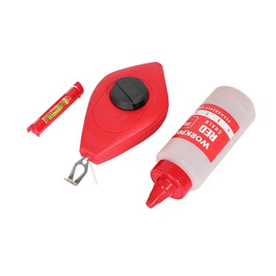 WORKPRO 30M CHALK LINE REEL SET WITH RED CHALK