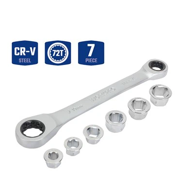 WORKPRO DOUBLE RING RATCHET WRENCH SET